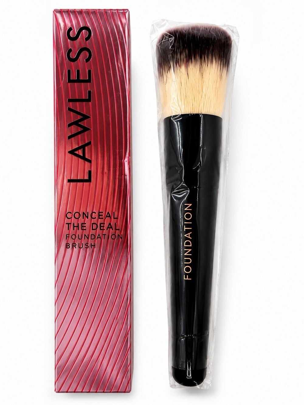 Lawless Conceal the Deal Foundation Brush Full Size New Sealed Vegan Makeup